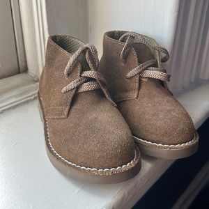 Crewcuts suede lace up boots, boys size 10, new